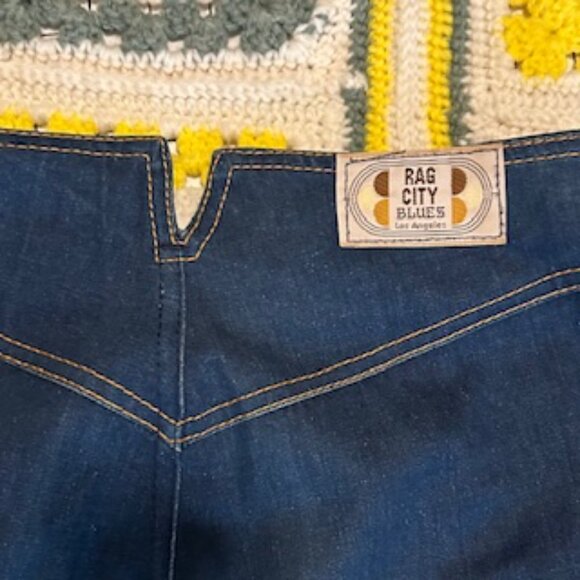 1980s Vintage Rag City Blues  Double Button Through Fly, High Waist Jeans - Picture 3 of 11